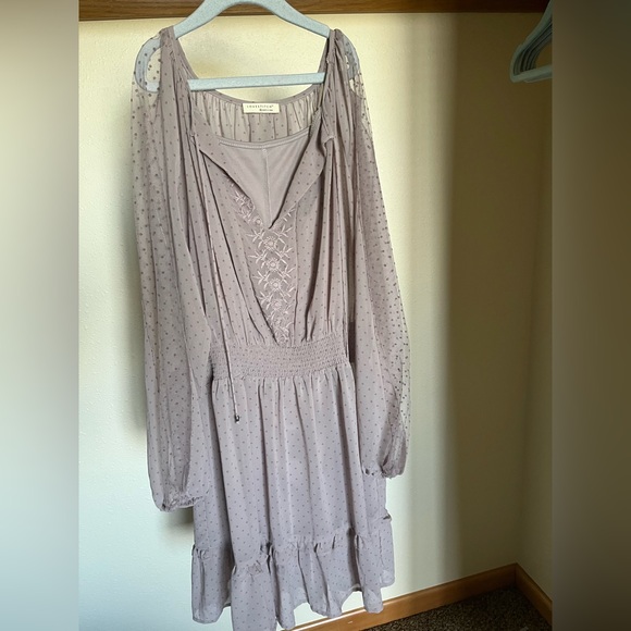 Long Sleeve Ruffle Mini Dress - Picture 3 of 9